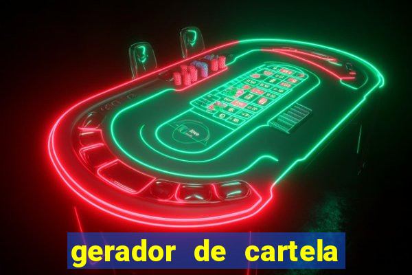 gerador de cartela de bingo